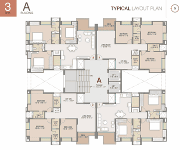 Project Image of 1285 Sq.ft 2 BHK Apartment / Flat for sale in Adajan Gam for Rs. 5757000
