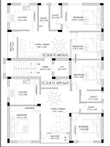 UNIC Aspire Aspire Cluster Plan from 1st to 3rd Floor 1
