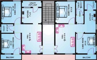 Project Image of 418.0 - 570.0 Sq.ft 1 BHK Apartment for buy in STBL Vyjayanthi Gardens