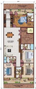Project Image of 0.0 - 2050.0 Sq.ft 4 BHK Builder Floor for buy in Swastik High End 250 Sq Yd