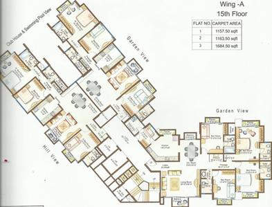 Project Image of 1158.0 - 1164.0 Sq.ft 3 BHK Apartment for buy in Ashar Monarch
