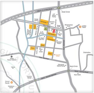 Jay Karnavati Apartment 8 Location Plan 1