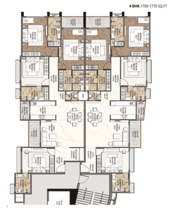 Project Image of 1300.0 - 1770.0 Sq.ft 3 BHK Apartment for buy in Mitani Sky 9