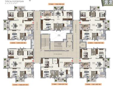 Project Image of 1217.59 - 2034.3 Sq.ft 2 BHK Apartment for buy in Veekay The Communittee