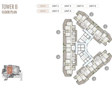 Project Image of 2195.0 - 3495.0 Sq.ft 3 BHK Apartment for buy in Trevana Residences