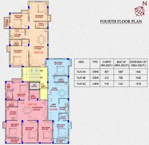 Project Image of 435.0 - 1518.0 Sq.ft 1 BHK Apartment for buy in PJ Orchid