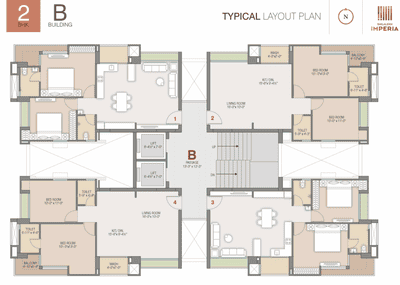 Project Image of 1285 Sq.ft 2 BHK Apartment / Flat for sale in Adajan Gam for Rs. 5757000