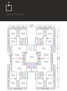 Project Image of 0.0 - 1093.61 Sq.ft 3 BHK Apartment for buy in Anadi Galaxy Bliss