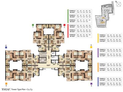 Project Image of 982.0 - 1333.0 Sq.ft 2 BHK Apartment for buy in Akshaya Today
