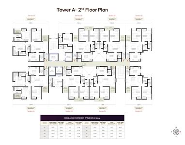 Project Image of 702.0 - 990.0 Sq.ft 2 BHK Apartment for buy in Topaz Towers
