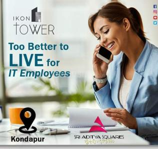 Project Image of 0.0 - 265.0 Sq.ft Studio Studio Apartment for buy in Sri Aditya Ikon Tower