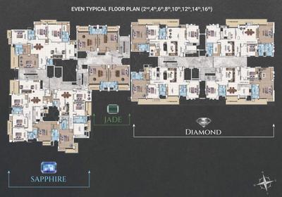 Project Image of 2007.64 - 3421.04 Sq.ft 3 BHK Apartment for buy in Vicint Marquis