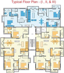 Project Image of 1095.0 - 1114.0 Sq.ft 3 BHK Apartment for buy in Golden Platinum 63