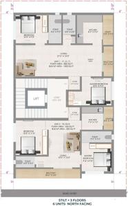 Project Image of 820.0 - 1000.0 Sq.ft 2 BHK Apartment for buy in SP Vajra