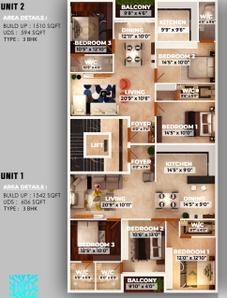 Project Image of 1510.0 - 1542.0 Sq.ft 3 BHK Apartment for buy in Mayuram Coral