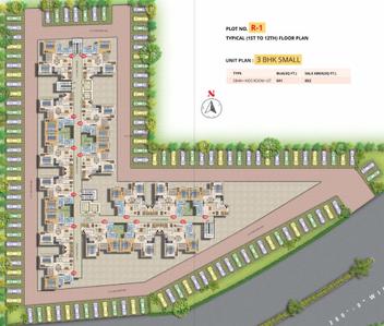 Project Image of 641.0 - 2020.0 Sq.ft 2 BHK Apartment for buy in Manglam Dwarika Apartments