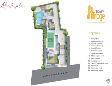 Project Image of 560.0 - 1117.0 Sq.ft 1 BHK Apartment for buy in Shree Mirage Tower