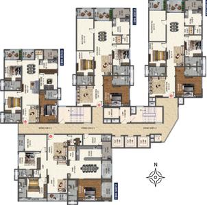 Project Image of 2100.0 - 6010.0 Sq.ft 3 BHK Apartment for buy in Vasavi Skyla