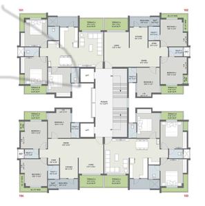 Project Image of 530.55 - 820.32 Sq.ft 2 BHK Apartment for buy in Shyamal Satva