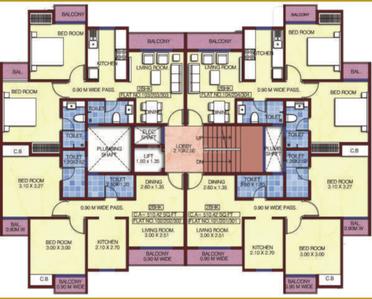 Project Image of 531.0 - 755.0 Sq.ft 2 BHK Apartment for buy in Enkay Garden Lavender Tulip