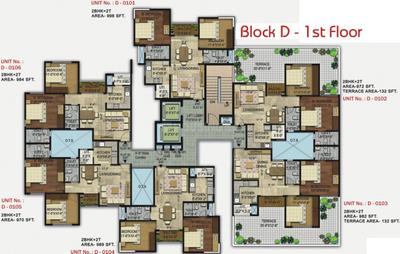 Project Image of 936.0 - 1471.0 Sq.ft 2 BHK Apartment for buy in Unishire Elan