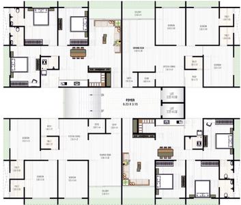 Project Image of 855.84 - 931.19 Sq.ft 3 BHK Apartment for buy in Krunal Lemon Tree