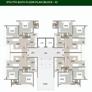 Project Image of 532.38 - 808.15 Sq.ft 2 BHK Apartment for buy in Royal Bagh E Farid Luxuria