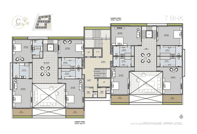 Project Image of 1911.0 - 6203.0 Sq.ft 3 BHK Apartment for buy in Avadh Ercole