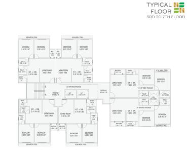 Project Image of 600.63 - 612.47 Sq.ft 2 BHK Apartment for buy in Mangalam Heights