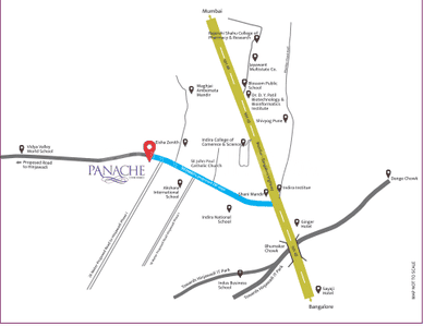 Image of 950 Sq.ft 2 BHK Apartment / Flat for sale in Prasanna Panache, Tathawade, Pune for Rs. 9600000
