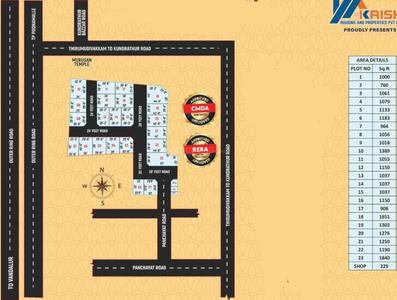 Project Image of 908.0 - 1851.0 Sq.ft Residential Plot Plot for buy in Krish Temple View Garden