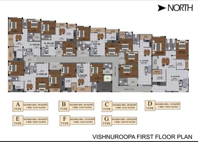 Project Image of 840.0 - 1835.0 Sq.ft 2 BHK Apartment for buy in Navaneetha Vishnuroopa