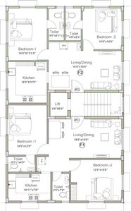 Project Image of 788.0 - 1221.0 Sq.ft 2 BHK Apartment for buy in MS Charan s Blossom