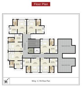 Project Image of 199.24 - 202.68 Sq.ft 1 RK Apartment for buy in Fia Eklavya Building No 1 Type A