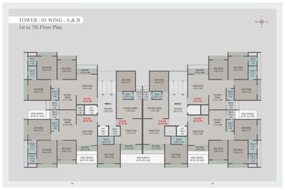 Project Image of 628.72 - 818.49 Sq.ft 2 BHK Apartment for buy in BKB Radhe Shyam Resi Com