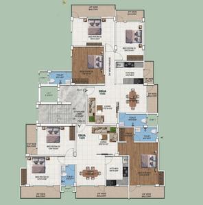 Project Image of 1500.0 - 1635.0 Sq.ft 3 BHK Apartment for buy in Hinoo Heritage