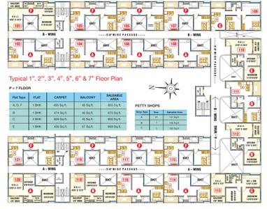 Project Image of 450.0 - 609.0 Sq.ft 1 BHK Apartment for buy in Prakruti Towers
