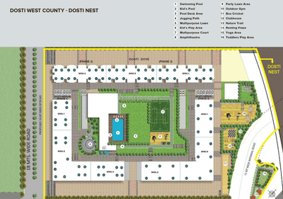 Project Image of 292.0 - 431.0 Sq.ft 1 RK Apartment for buy in Dosti West County Dosti Nest Phase 1