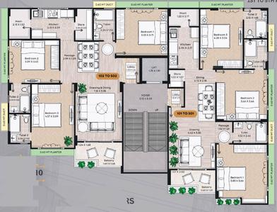 Project Image of 928.82 - 968.75 Sq.ft 3 BHK Apartment for buy in Shree Serenity 10