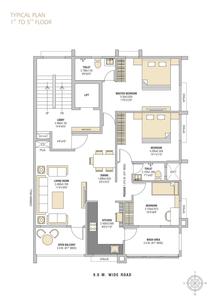 Project Image of 0.0 - 1750.0 Sq.ft 3 BHK Apartment for buy in Shri Guru Gajanan s