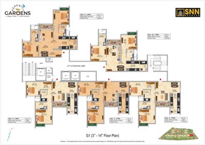 Project Image of 1060.0 - 2275.0 Sq.ft 2 BHK Apartment for buy in Serenity Gardens