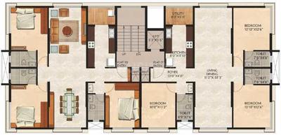 Project Image of 0.0 - 1131.5 Sq.ft 3 BHK Apartment for buy in Rigved Kingston