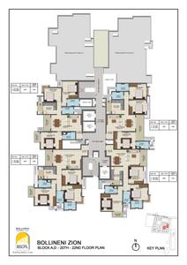 Project Image of 1555.0 - 1650.0 Sq.ft 3 BHK Apartment for buy in BSCPL Bollineni Zion