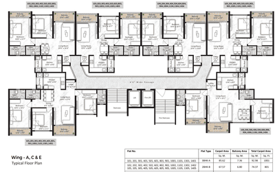 Project Image of 756.0 - 1041.0 Sq.ft 2 BHK Apartment for buy in Saheel Itrend Vesta