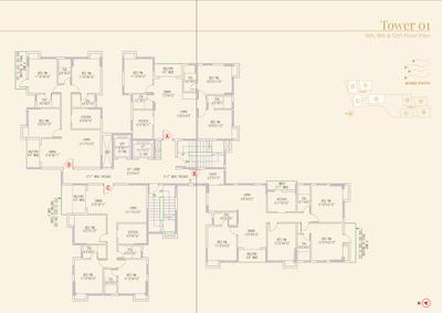 Project Image of 1252.21 - 2235.47 Sq.ft 3 BHK Apartment for buy in Shree Miraya
