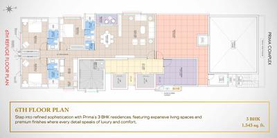 Project Image of 822.0 - 2172.0 Sq.ft 2 BHK Apartment for buy in 5th Prima Complex