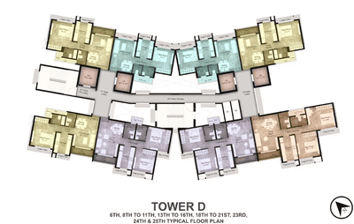 Project Image of 382.44 - 631.84 Sq.ft 1 BHK Apartment for buy in Metro Satyam Queens Necklace
