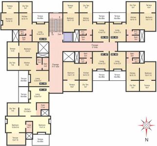 Project Image of 668.0 - 1001.0 Sq.ft 1 BHK Apartment for buy in Neeti Swarangan A