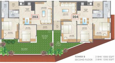 Project Image of 1000.0 - 1200.0 Sq.ft 2 BHK Apartment for buy in Fortune Greenfields 4 And 4 Plus