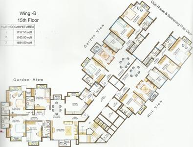 Project Image of 1158.0 - 1164.0 Sq.ft 3 BHK Apartment for buy in Ashar Monarch